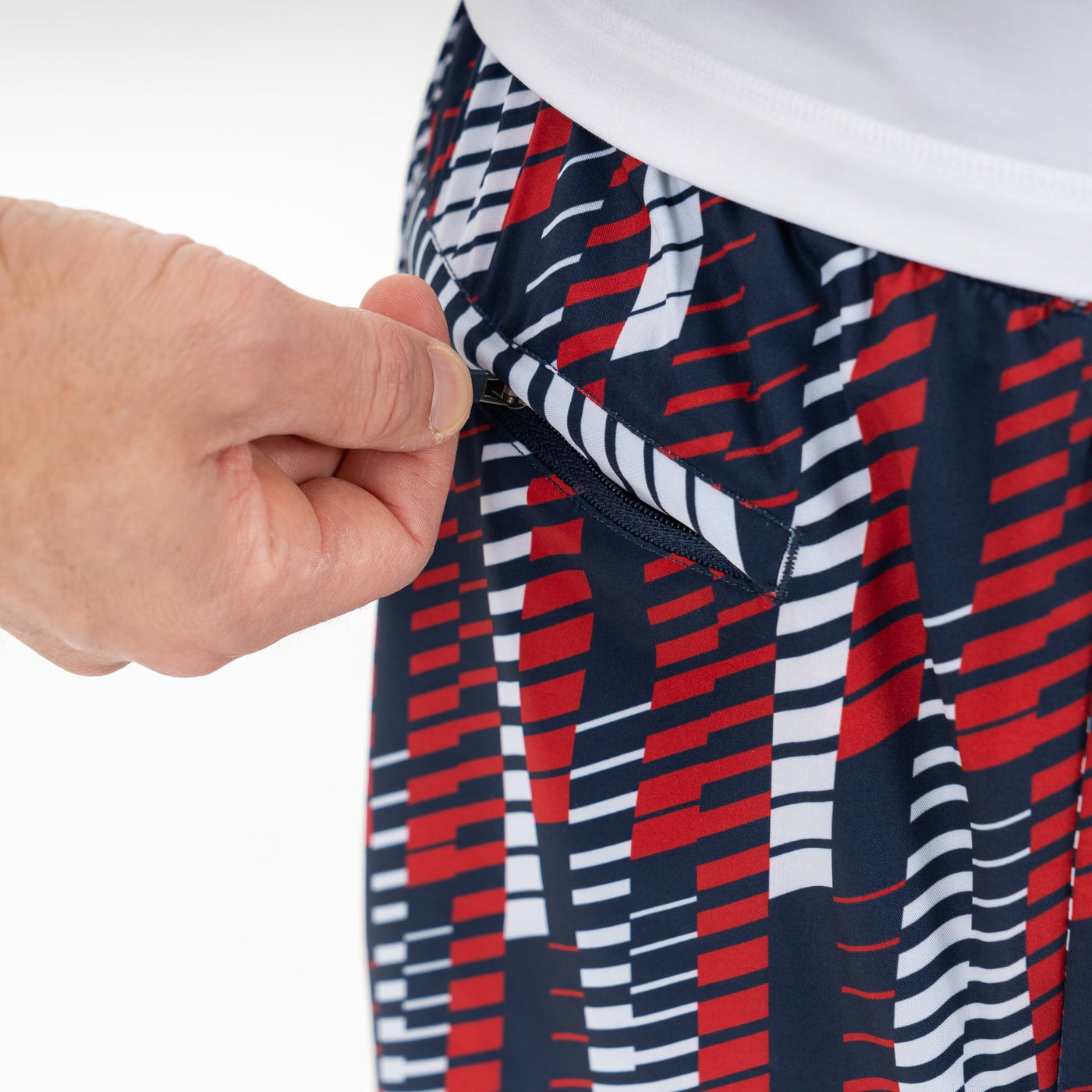 Grit Gym Short - 5" | The Strike - Fleet Navy/Cardinal Red