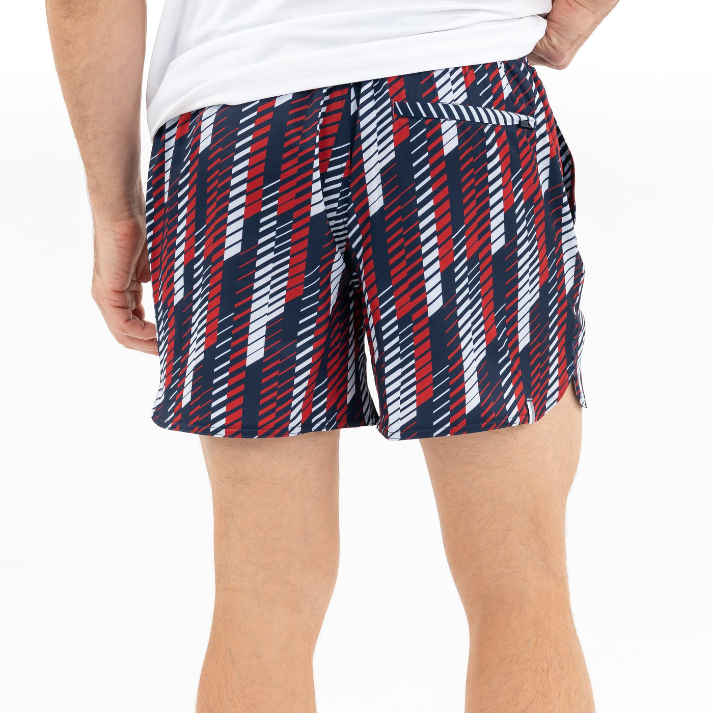 Grit Gym Short - 5" | The Strike - Fleet Navy/Cardinal Red