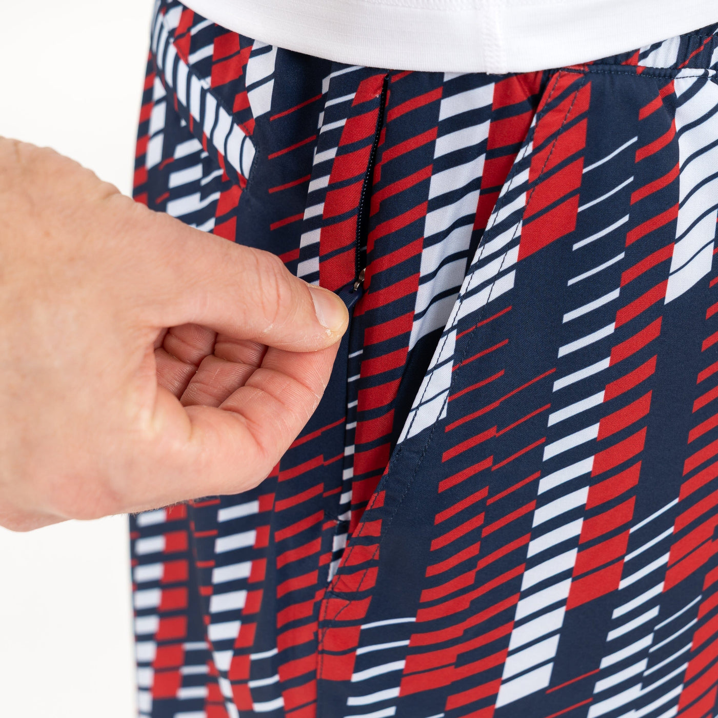 Grit Gym Short - 7" | The Strike - Fleet Navy/Cardinal Red