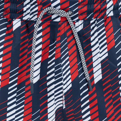 Grit Gym Short - 7" | The Strike - Fleet Navy/Cardinal Red