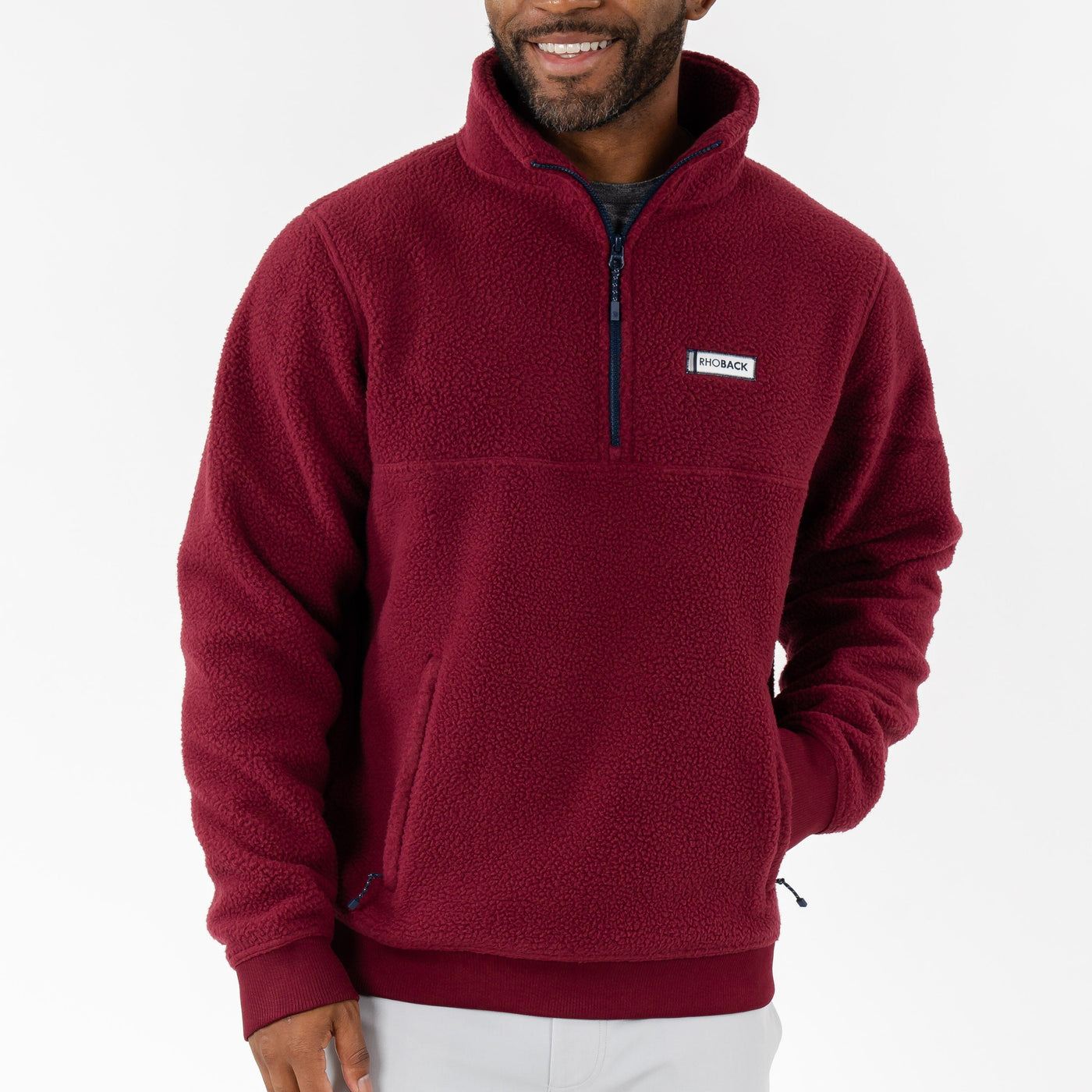 Summit Fleece Pullover | Solid - Burgundy