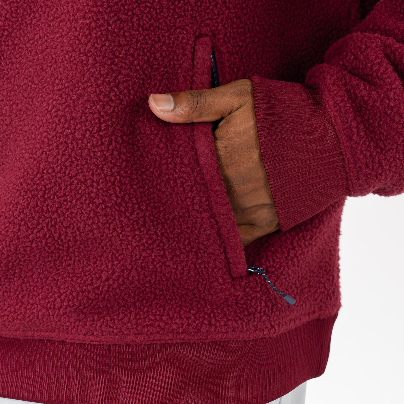 Summit Fleece Pullover | Solid - Burgundy