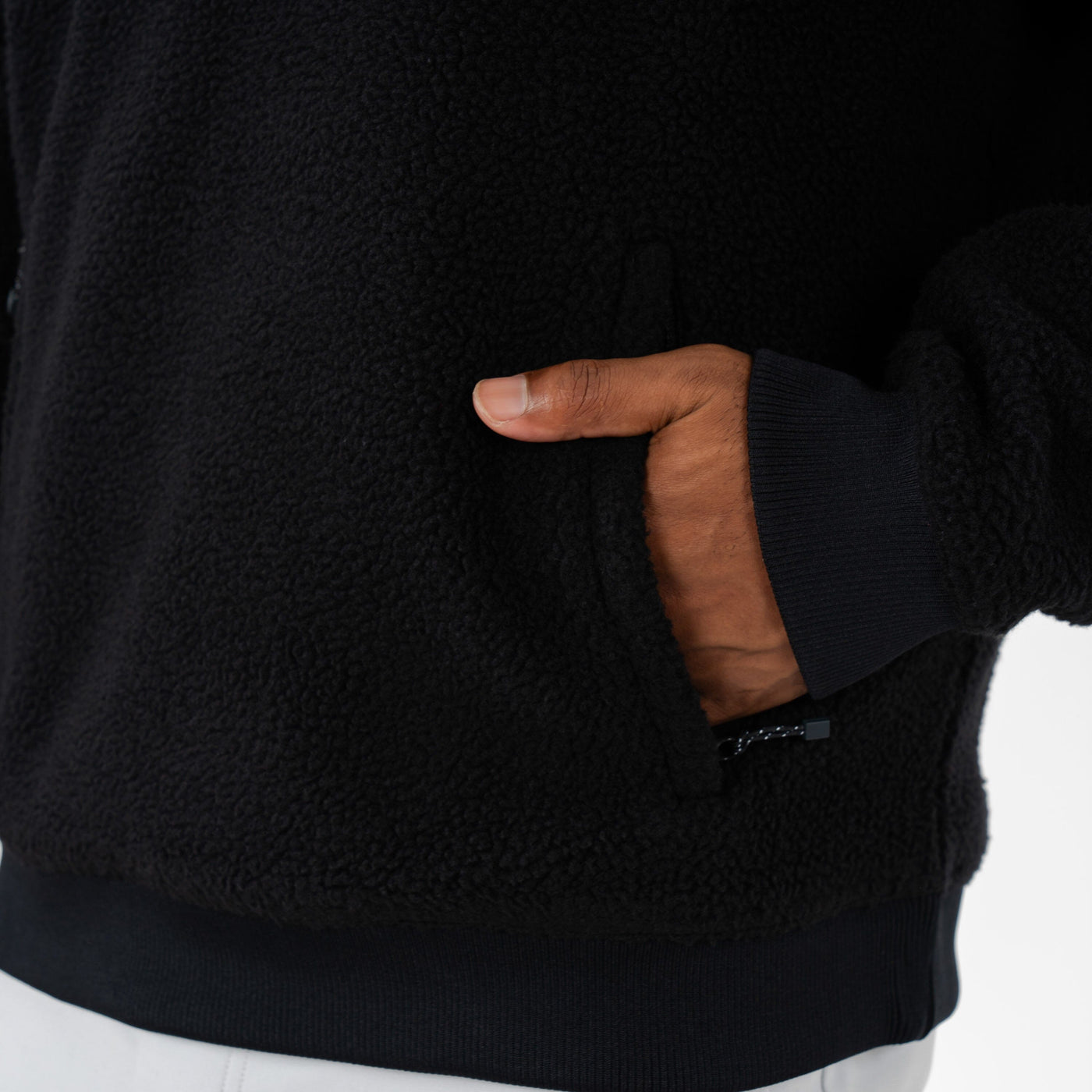 Summit Fleece Pullover | Solid - Midnight Black