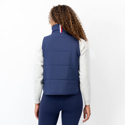 Cisco Insulated Vest | The Sunset Block - Fleet Navy/Cardinal Red/Ivory
