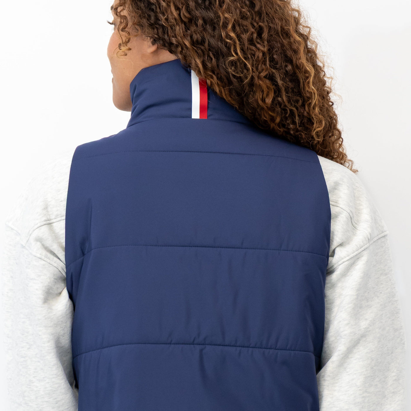 Cisco Insulated Vest | The Sunset Block - Fleet Navy/Cardinal Red/Ivory