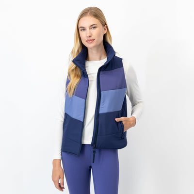 Cisco Insulated Vest | The Sunset Block - Fleet Navy/Flag Blue/Dusk Blue