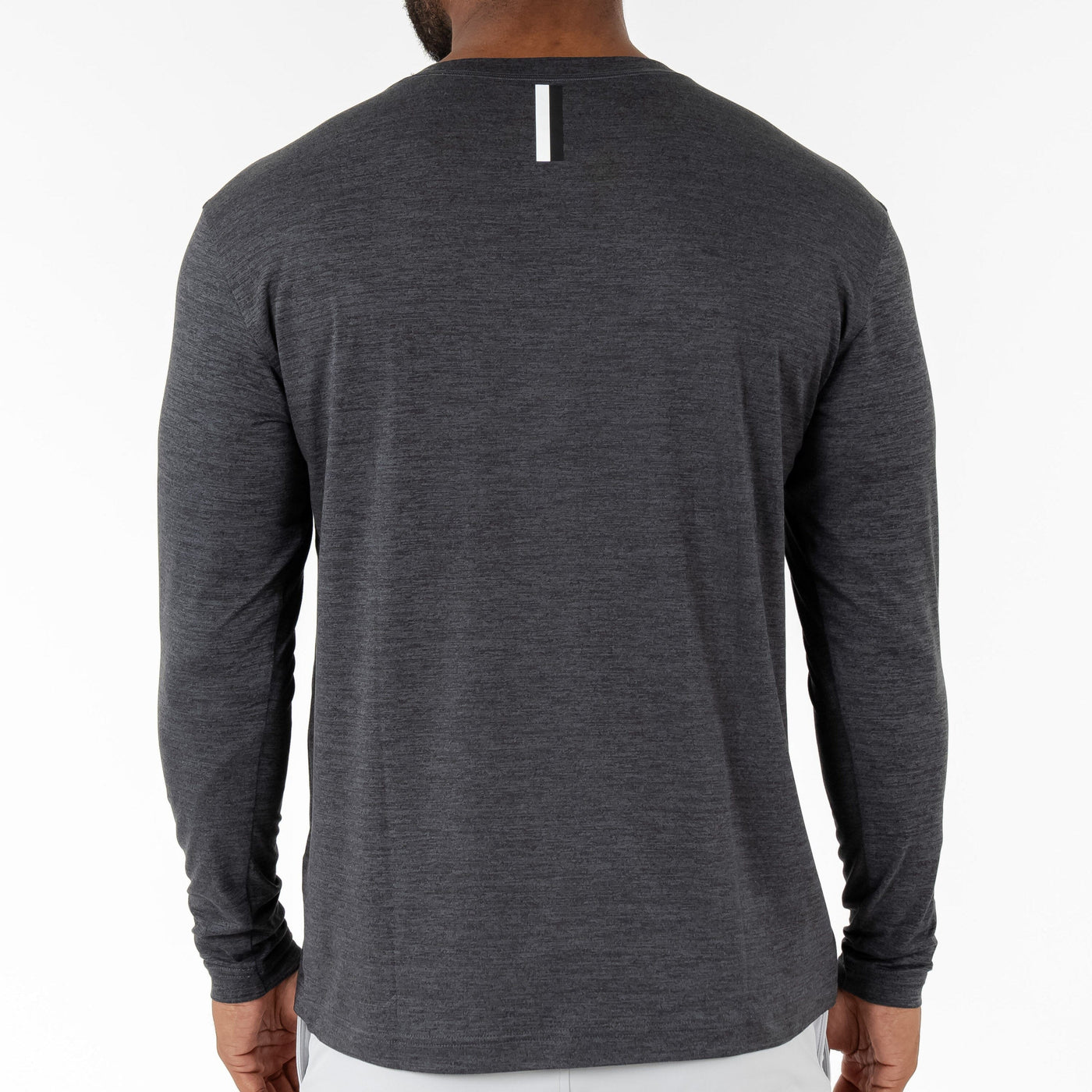 Tailwind Performance Long Sleeve Tee | Heather - Charcoal Grey/Ash Grey