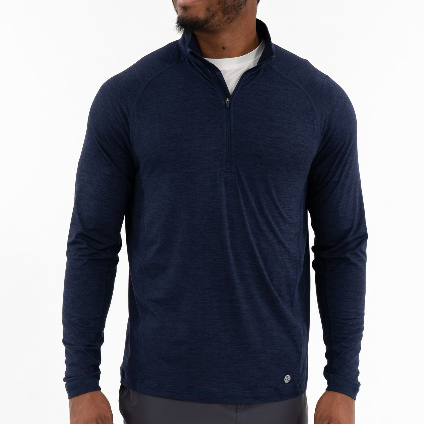 Tailwind Performance Q-Zip | Heather - Fleet Navy/Nightshade