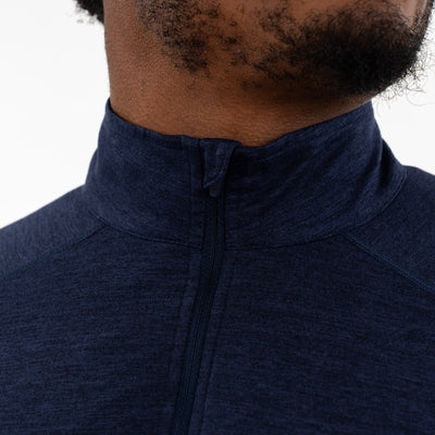 Tailwind Performance Q-Zip | Heather - Fleet Navy/Nightshade