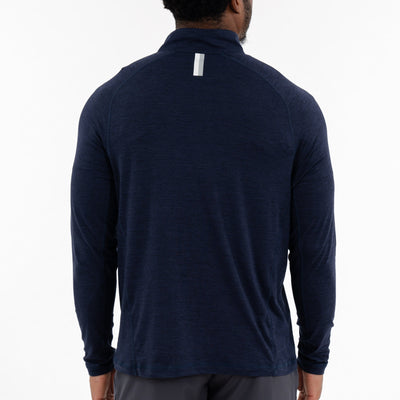 Tailwind Performance Q-Zip | Heather - Fleet Navy/Nightshade