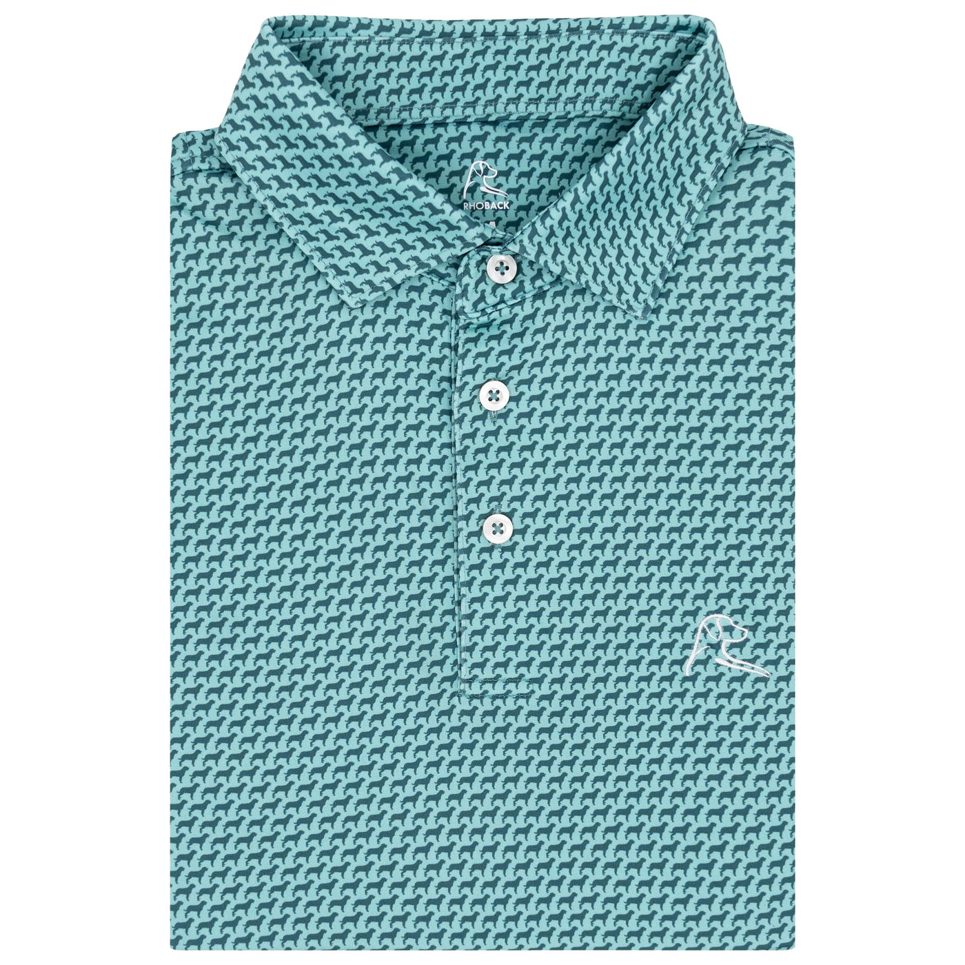The Tail Wagger | Performance Polo | The Tail Wagger - Antigua Green/Jungle Green