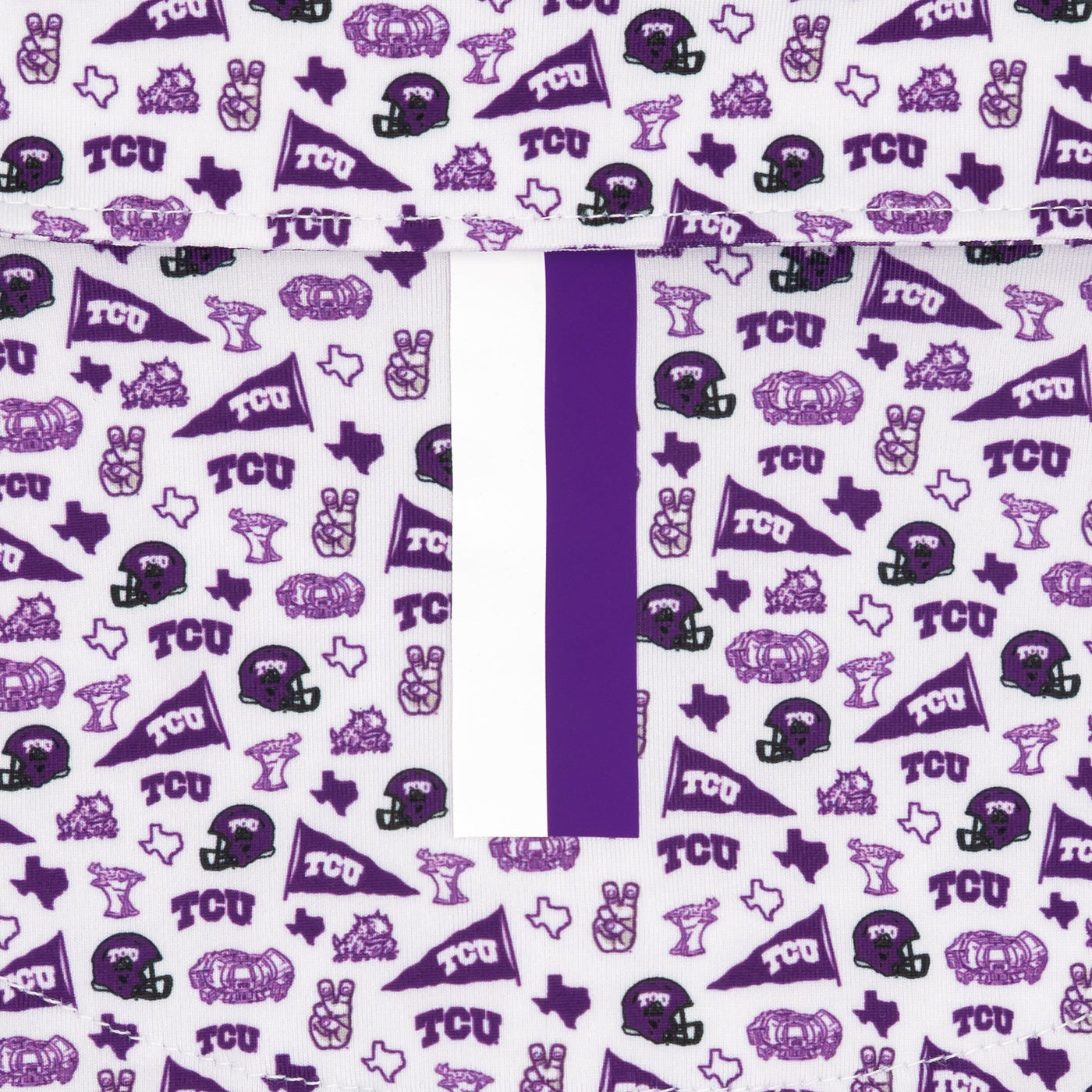 The TCU Gameday | Collegiate Polo | The TCU Gameday - White/Plum Purple