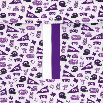 The TCU Gameday | Collegiate Polo | The TCU Gameday - White/Plum Purple