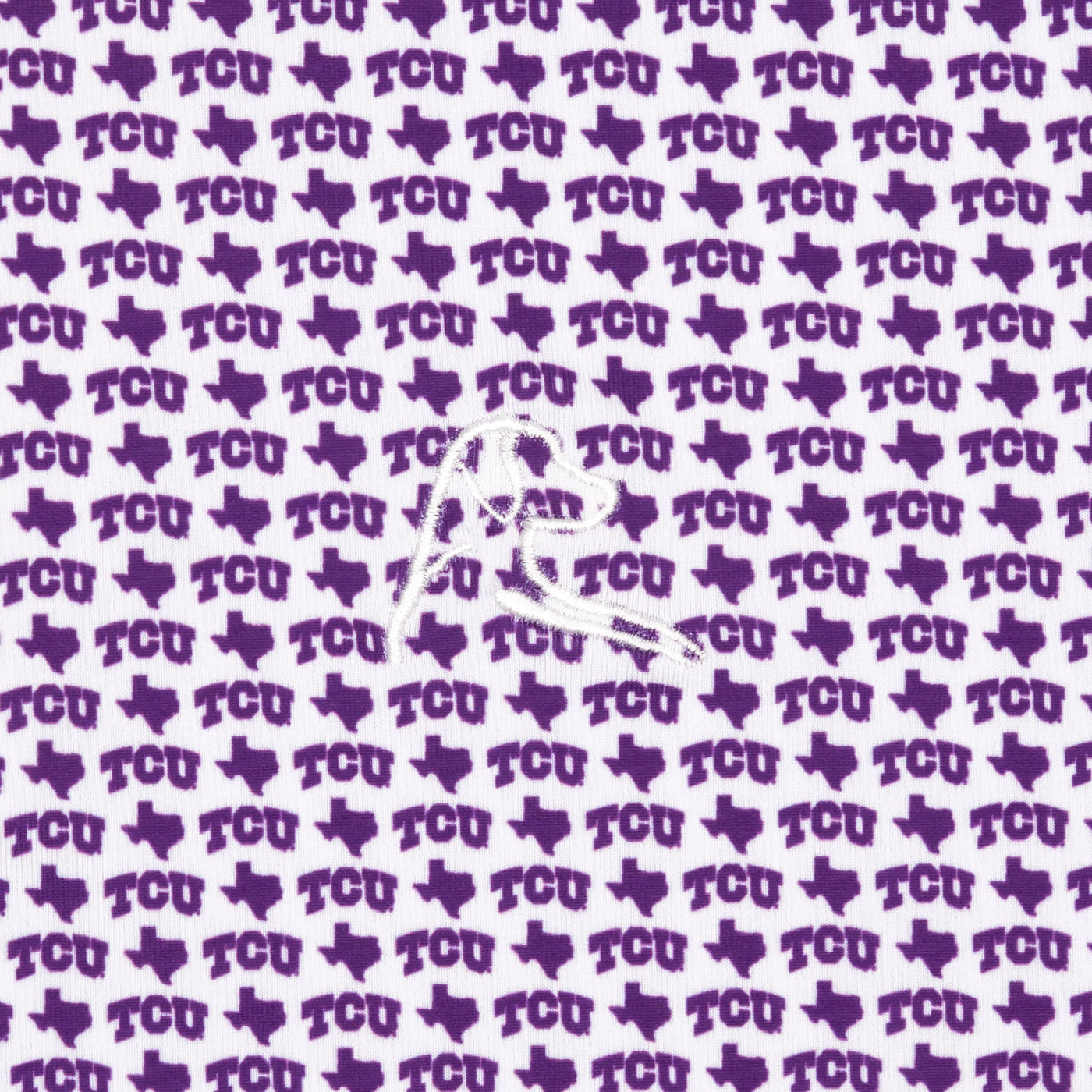 The TCU Horned Frogs™ | Collegiate Polo | The TCU Horned Frogs™ - White/Plum Purple