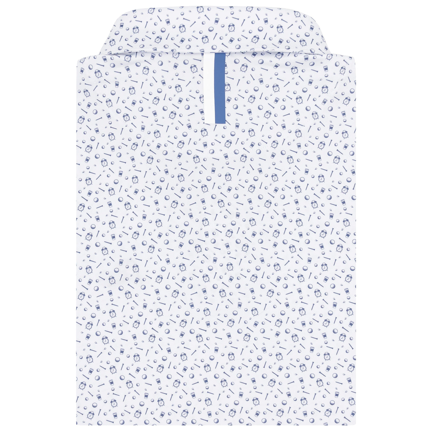 The Tee Time | Performance Polo | The Tee Time - White/Dusk Blue
