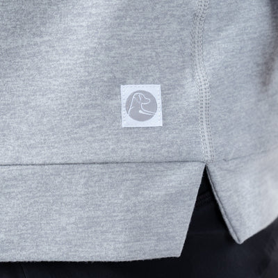 Tempo Performance Hoodie | Heather - Stainless Steel/White