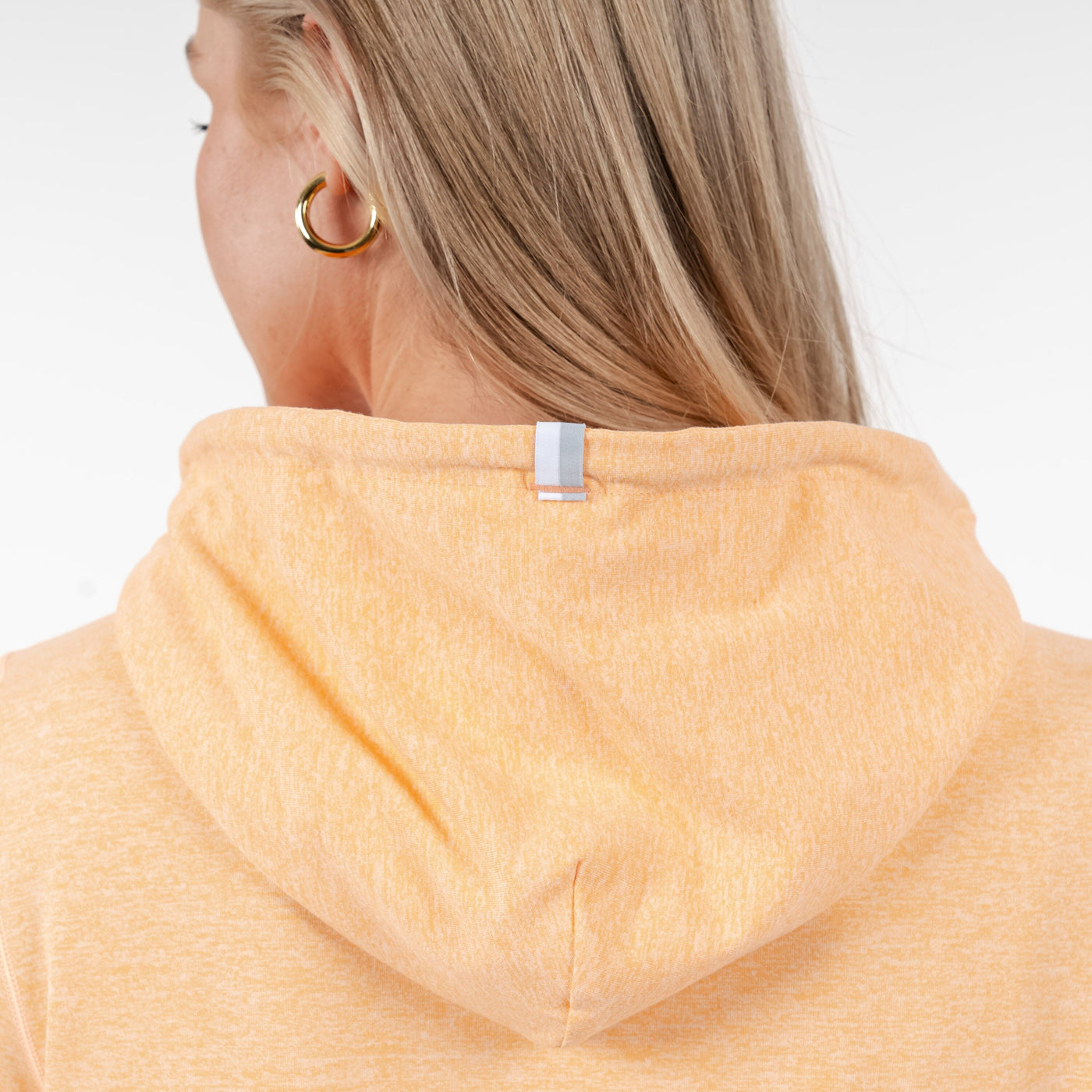 Tempo Performance Hoodie | Heather - Melon/White