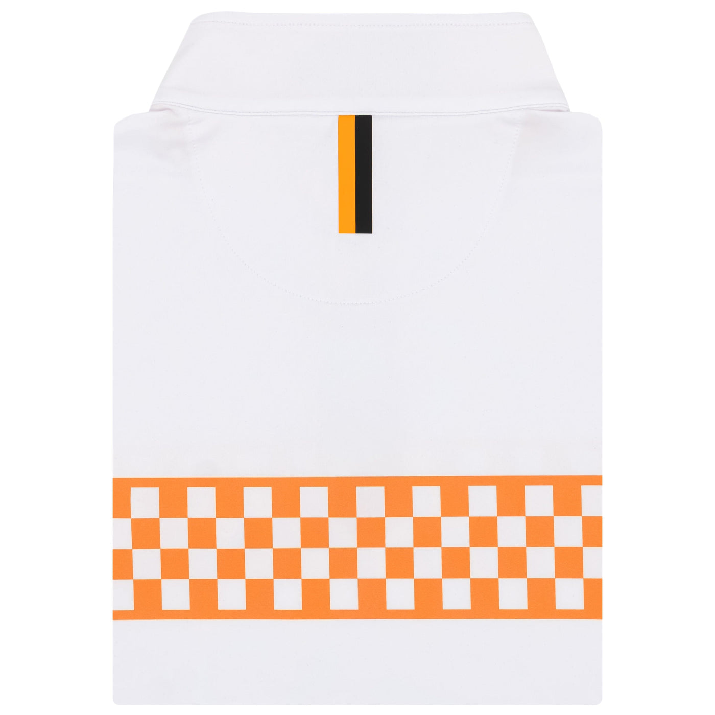 Tennessee Checker Stripe Collegiate Q-Zip | The Tennessee Checker Stripe - White/Horizon Orange