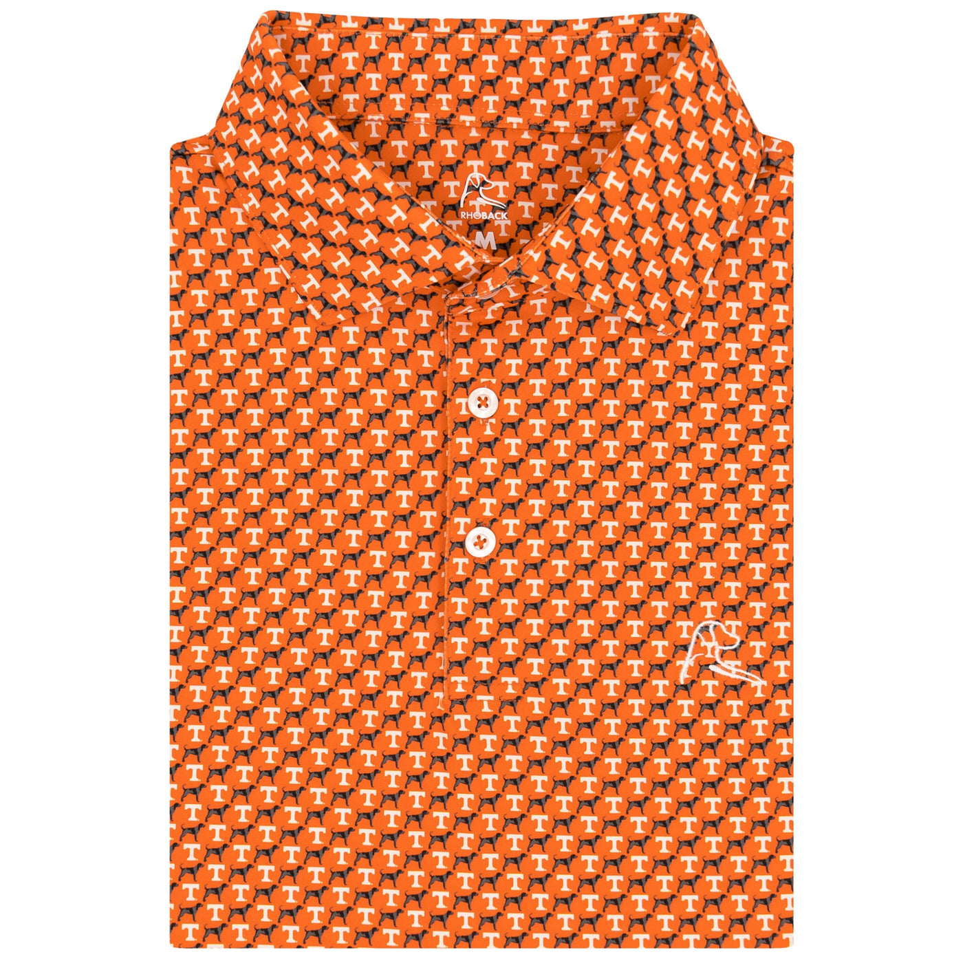 The Tennessee Smokey® | Collegiate Polo | The Tennessee Smokey® - Horizon Orange/White
