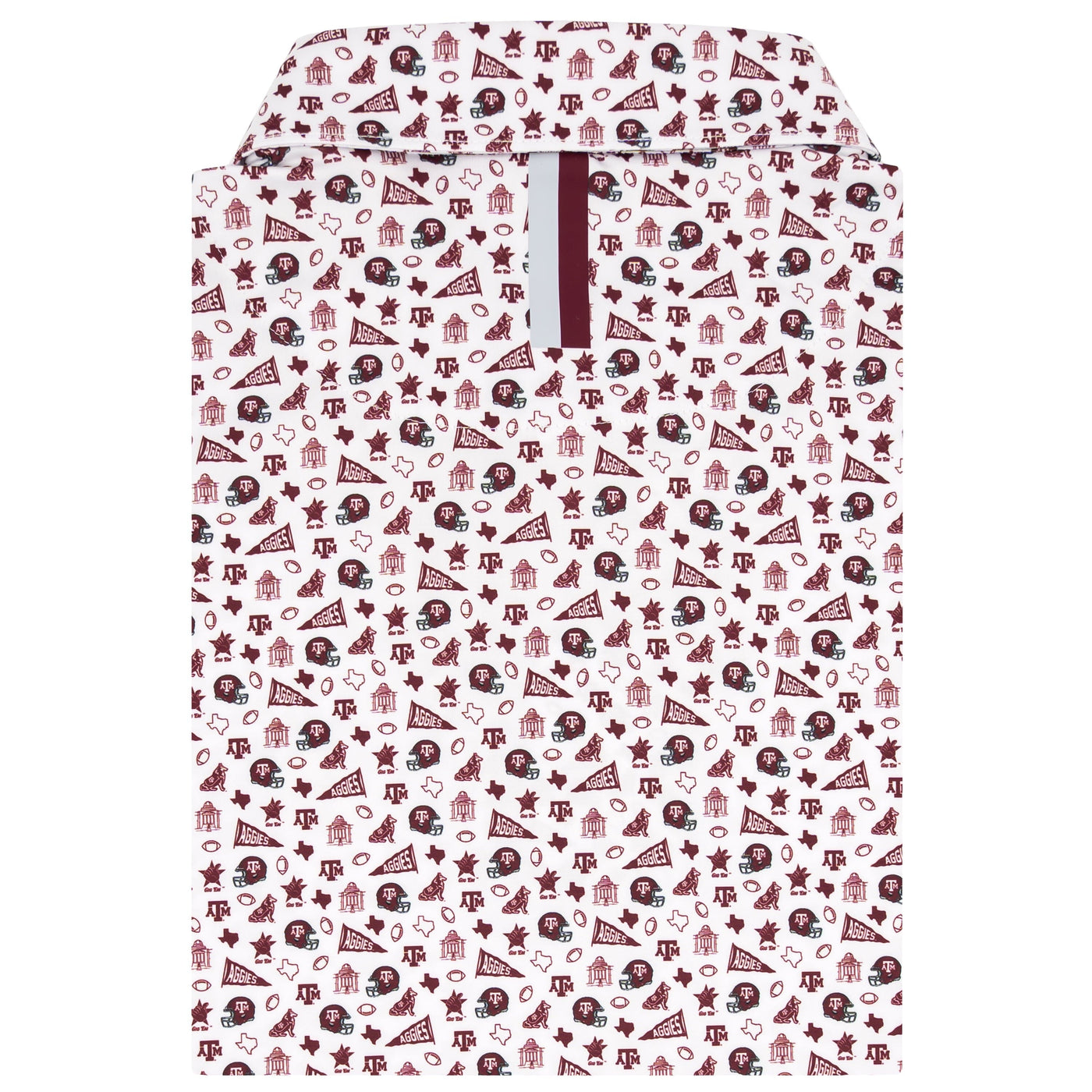 The Texas A&M Gameday | Collegiate Polo | The Texas A&M Gameday - White/Burgundy