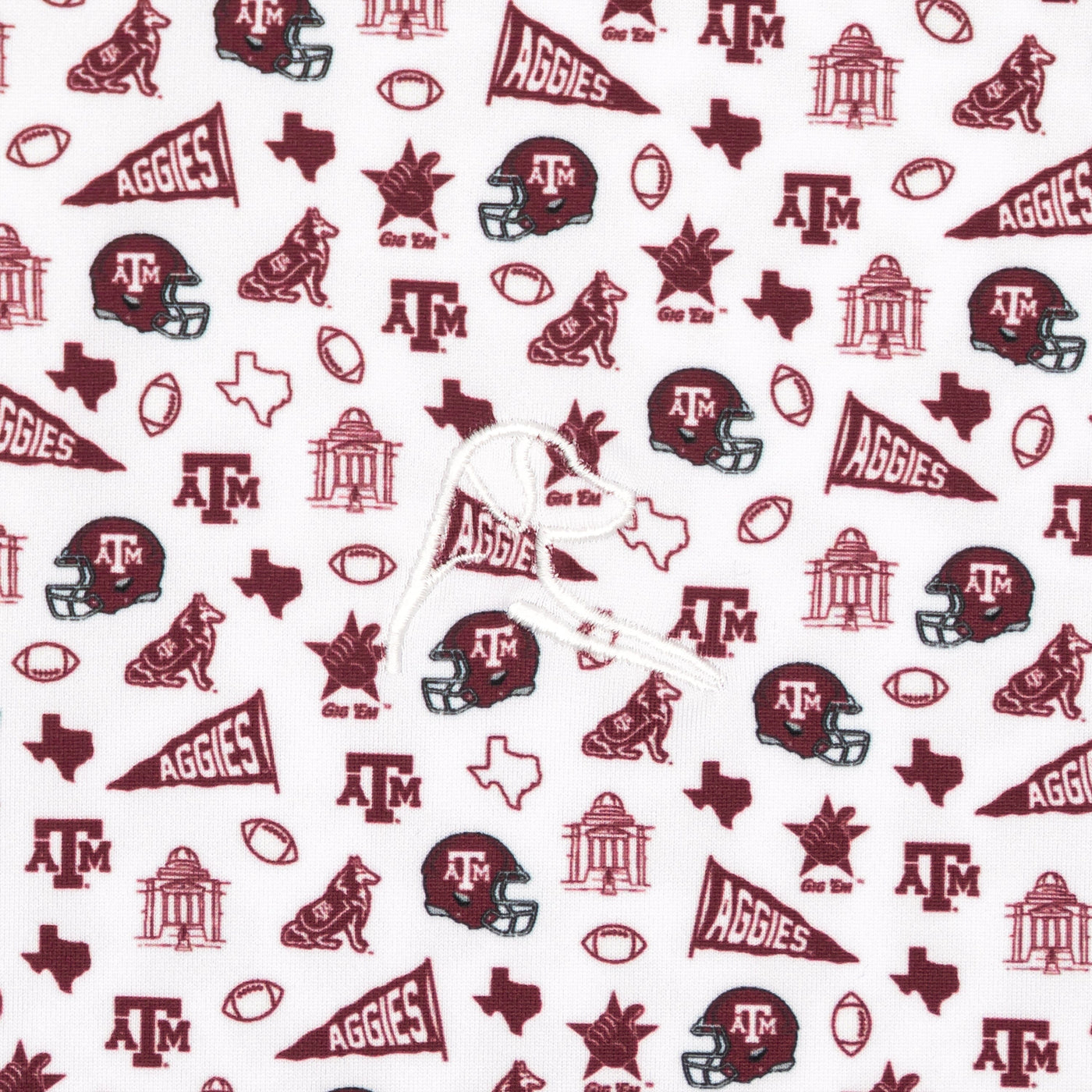 The Texas A&M Gameday | Collegiate Polo | The Texas A&M Gameday - White/Burgundy