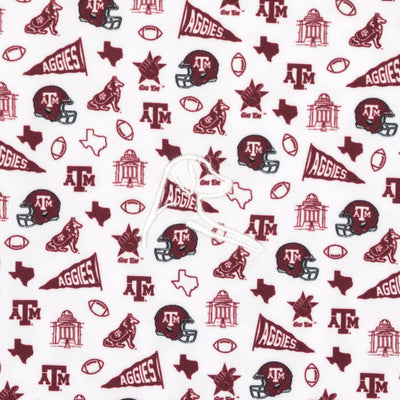 The Texas A&M Gameday | Collegiate Polo | The Texas A&M Gameday - White/Burgundy