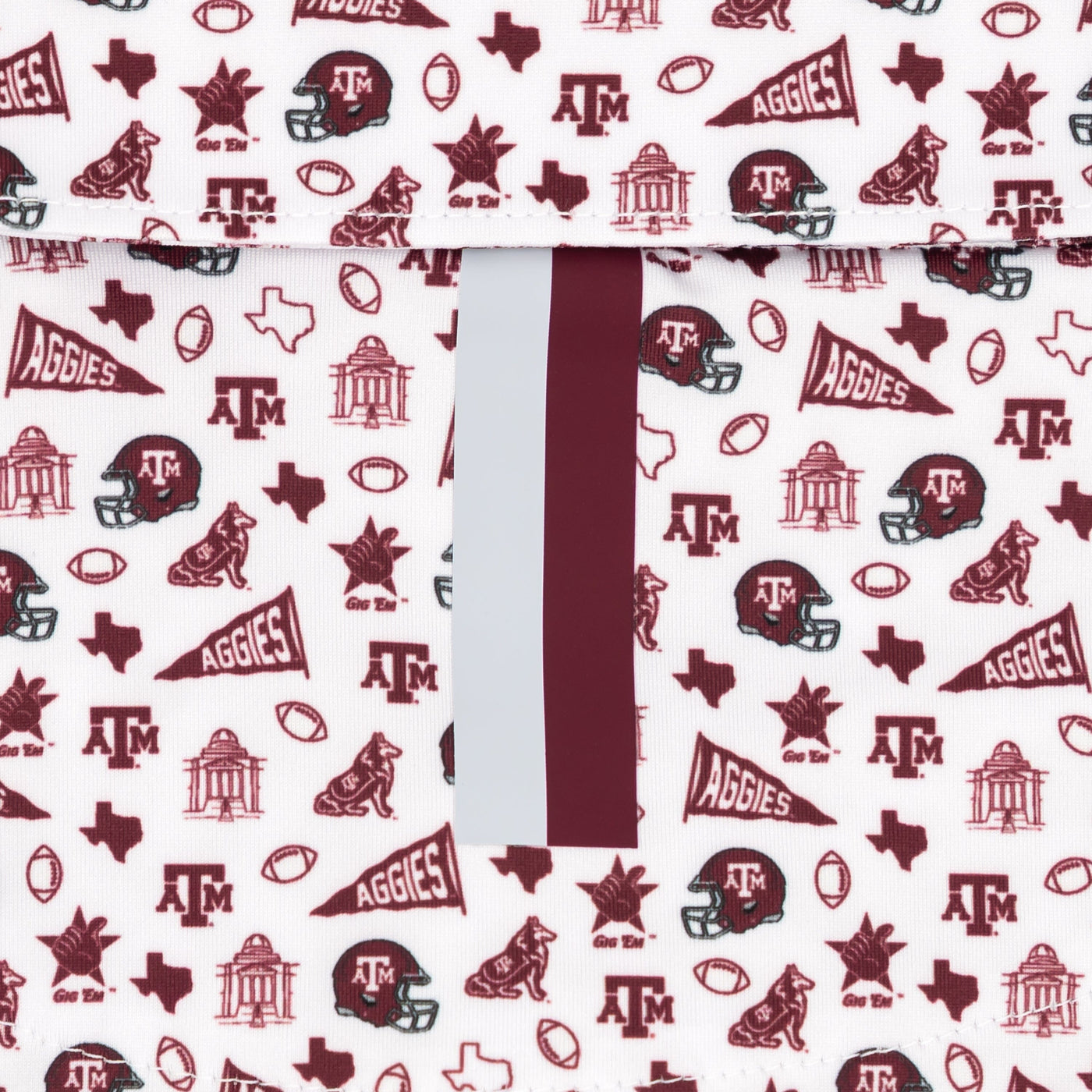 The Texas A&M Gameday | Collegiate Polo | The Texas A&M Gameday - White/Burgundy