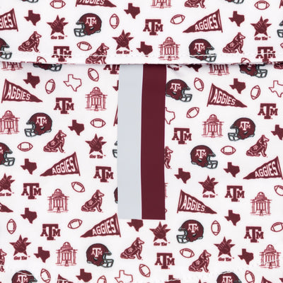 The Texas A&M Gameday | Collegiate Polo | The Texas A&M Gameday - White/Burgundy