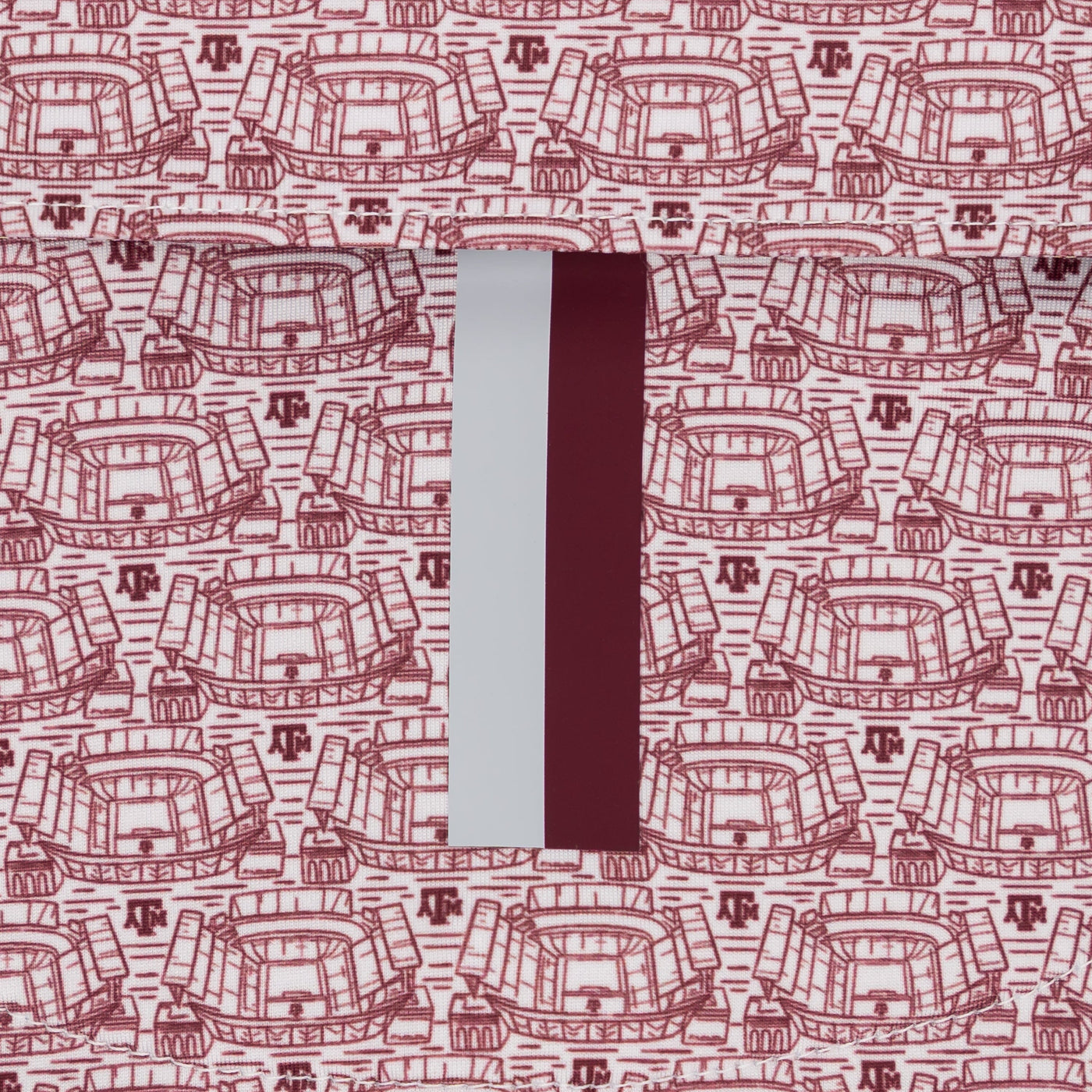 The Texas A&M Kyle Field® | Collegiate Polo | The Texas A&M Kyle Field® - White/Burgundy
