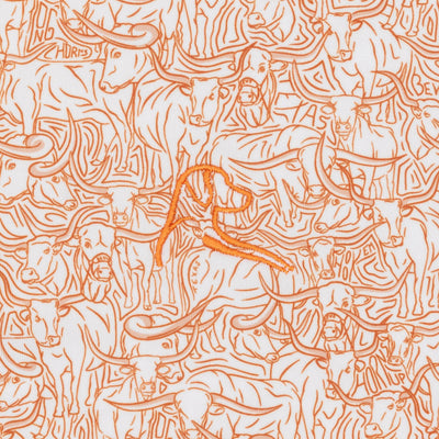 The Texas Bevo | Collegiate Polo | The Texas Bevo - White/Rust Orange