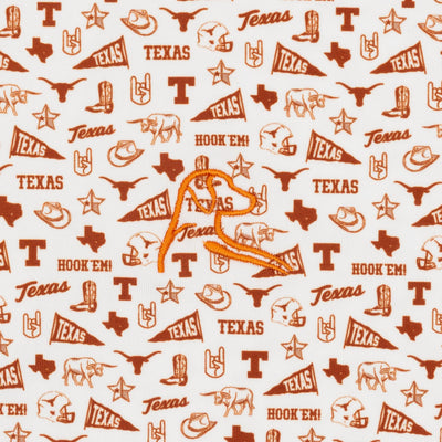 The Texas Gameday | Collegiate Polo | The Texas Gameday - White/Rust Orange