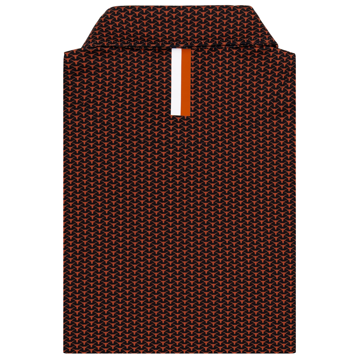 The Texas Horns | Collegiate Polo | The Texas Horns - Black/Rust Orange