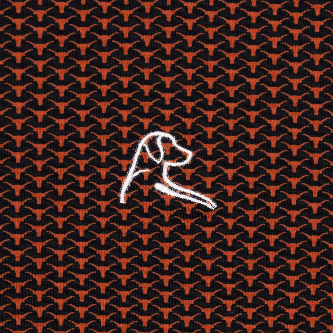 The Texas Horns | Collegiate Polo | The Texas Horns - Black/Rust Orange