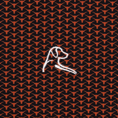 The Texas Horns | Collegiate Polo | The Texas Horns - Black/Rust Orange