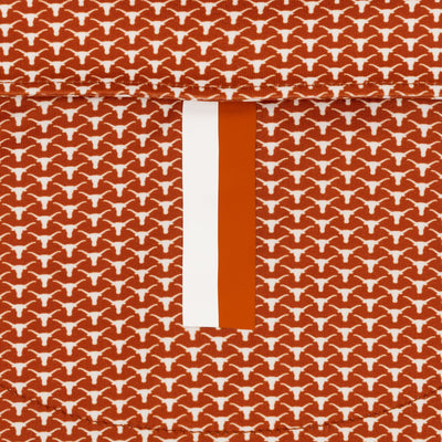 The Texas Horns | Collegiate Polo | The Texas Horns - Rust Orange/White