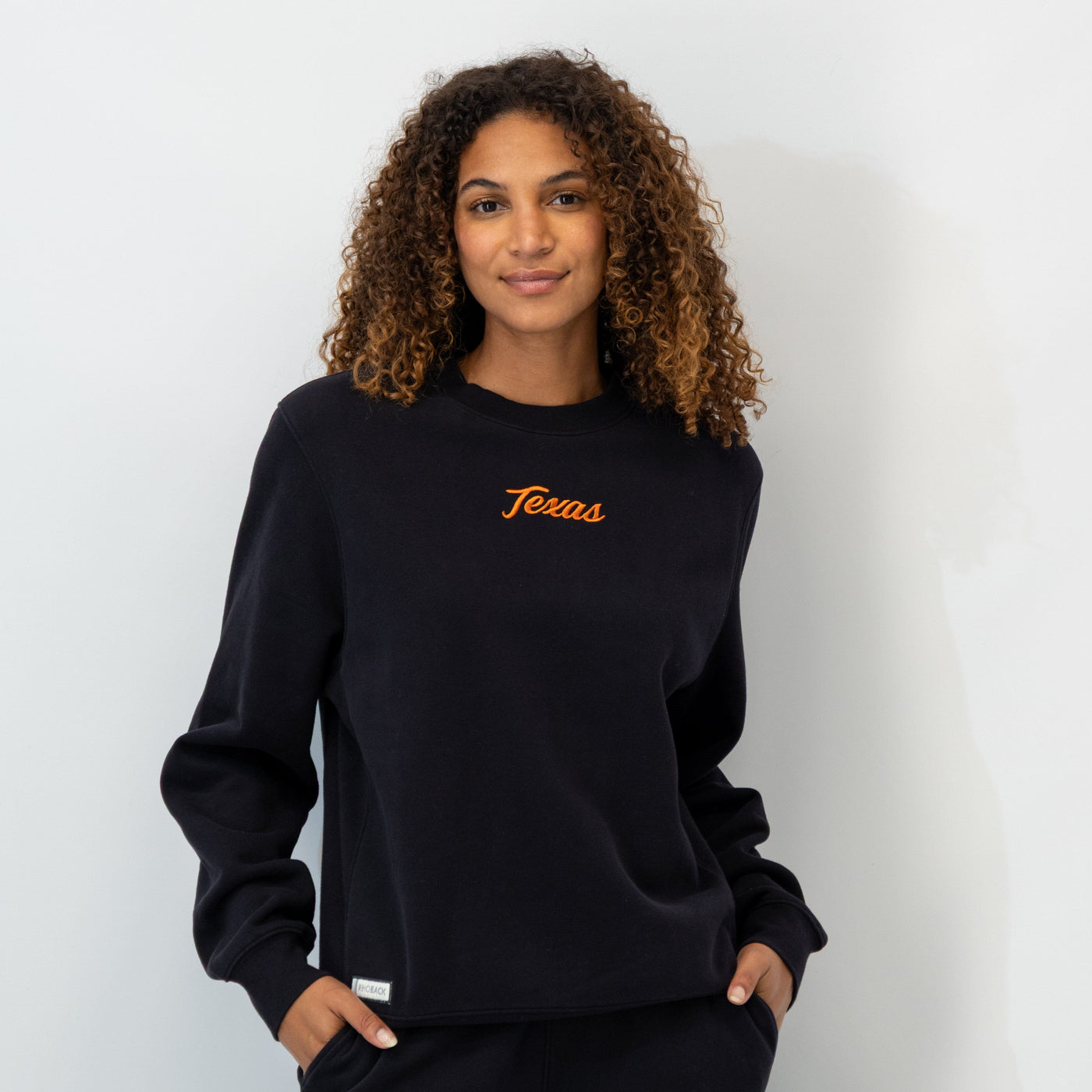 Ready Collegiate Crewneck - Texas | Solid - Midnight Black - Texas - 1 (Women)