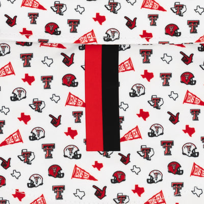 The Texas Tech Gameday | Collegiate Polo | The Texas Tech Gameday - White/Cherry Red