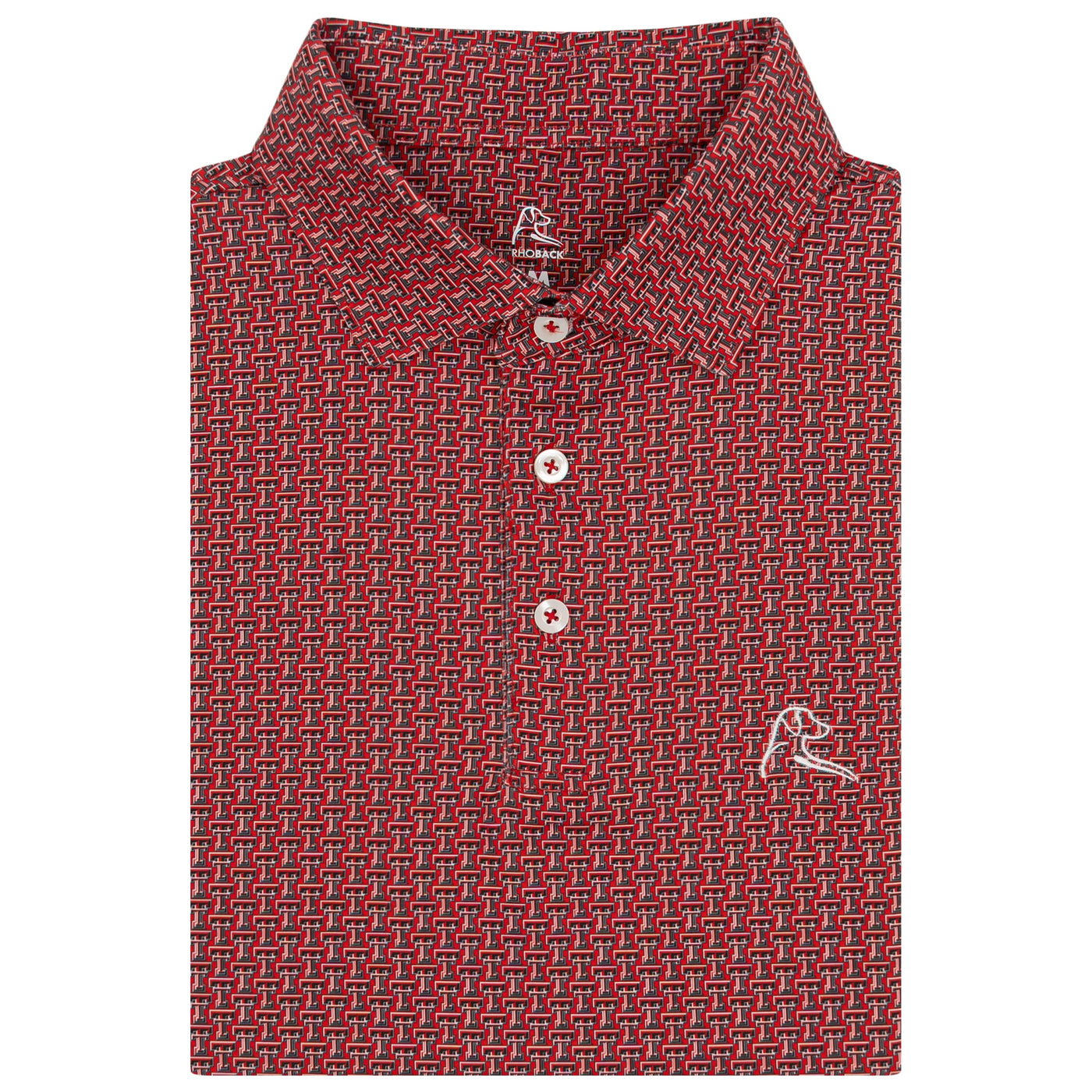 The Texas Tech Red Raiders™ | Collegiate Polo | The Texas Tech Red Raiders™ - Cherry Red/Black