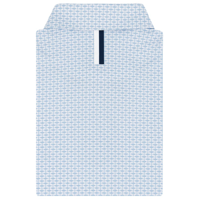 The Thunderbolt | Performance Polo | The Thunderbolt - White/Zenith Blue