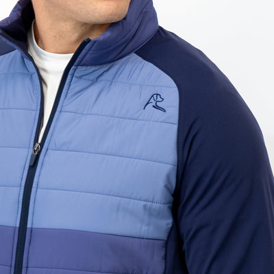 Fulton Hybrid Jacket | The Triple Block - Flag Blue/Dusk Blue/Fleet Navy