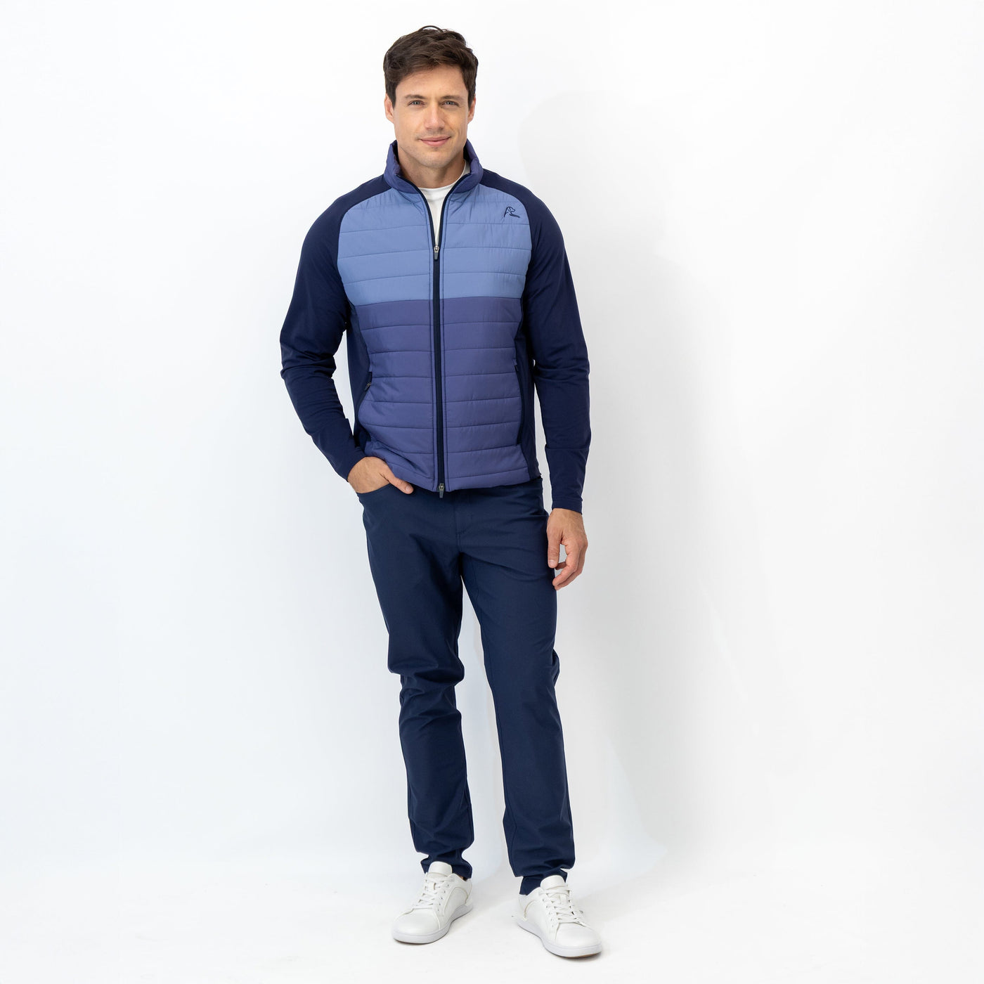 Fulton Hybrid Jacket | The Triple Block - Flag Blue/Dusk Blue/Fleet Navy