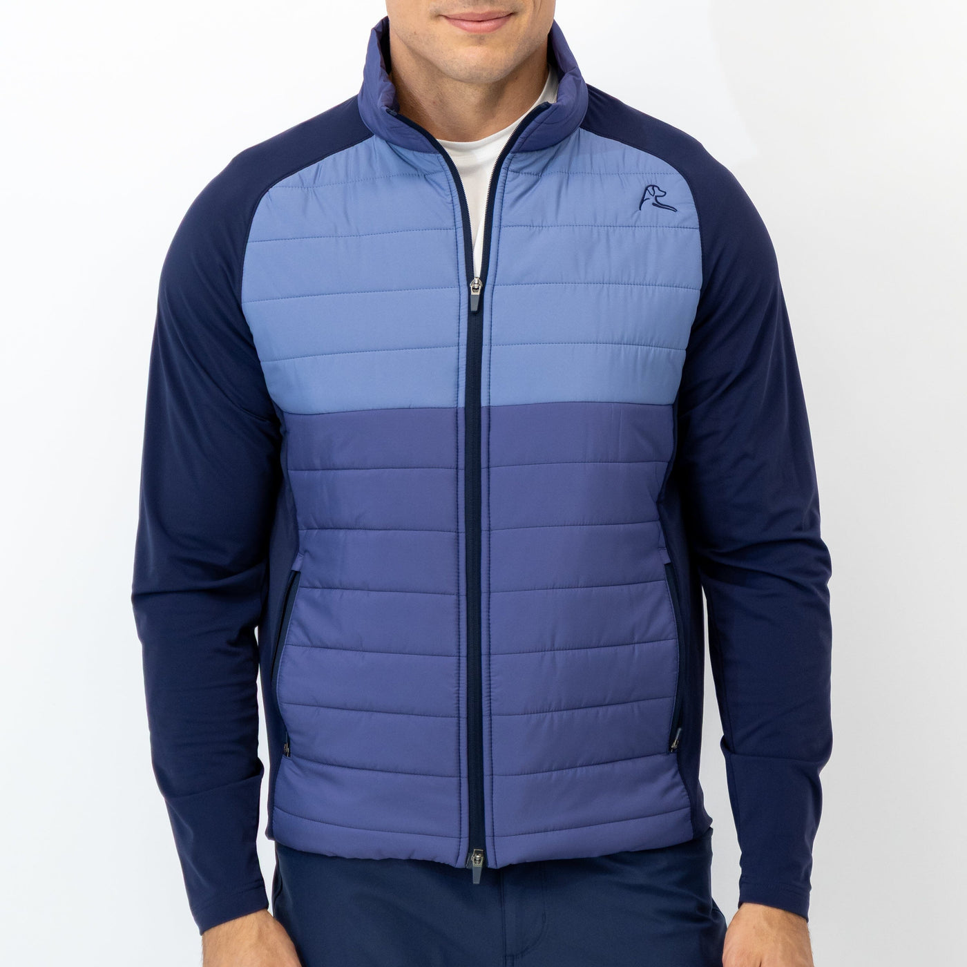 Fulton Hybrid Jacket | The Triple Block - Flag Blue/Dusk Blue/Fleet Navy