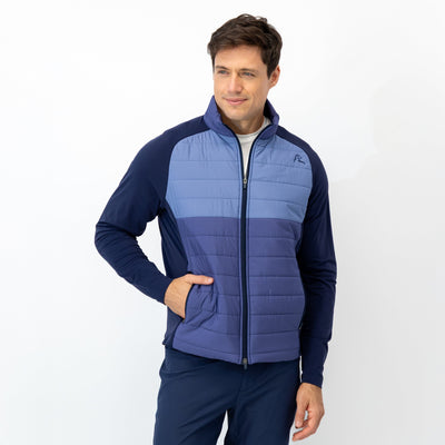Fulton Hybrid Jacket | The Triple Block - Flag Blue/Dusk Blue/Fleet Navy