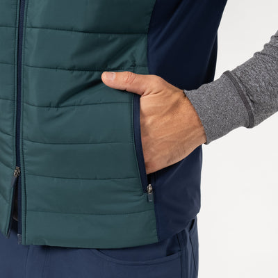 Fulton Performance Vest | The Triple Block - Ponderosa Green/Jungle Green/Fleet Navy