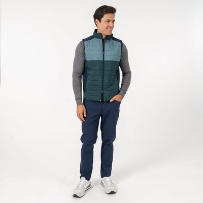 Fulton Performance Vest | The Triple Block - Ponderosa Green/Jungle Green/Fleet Navy