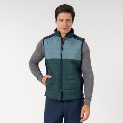 Fulton Performance Vest | The Triple Block - Ponderosa Green/Jungle Green/Fleet Navy