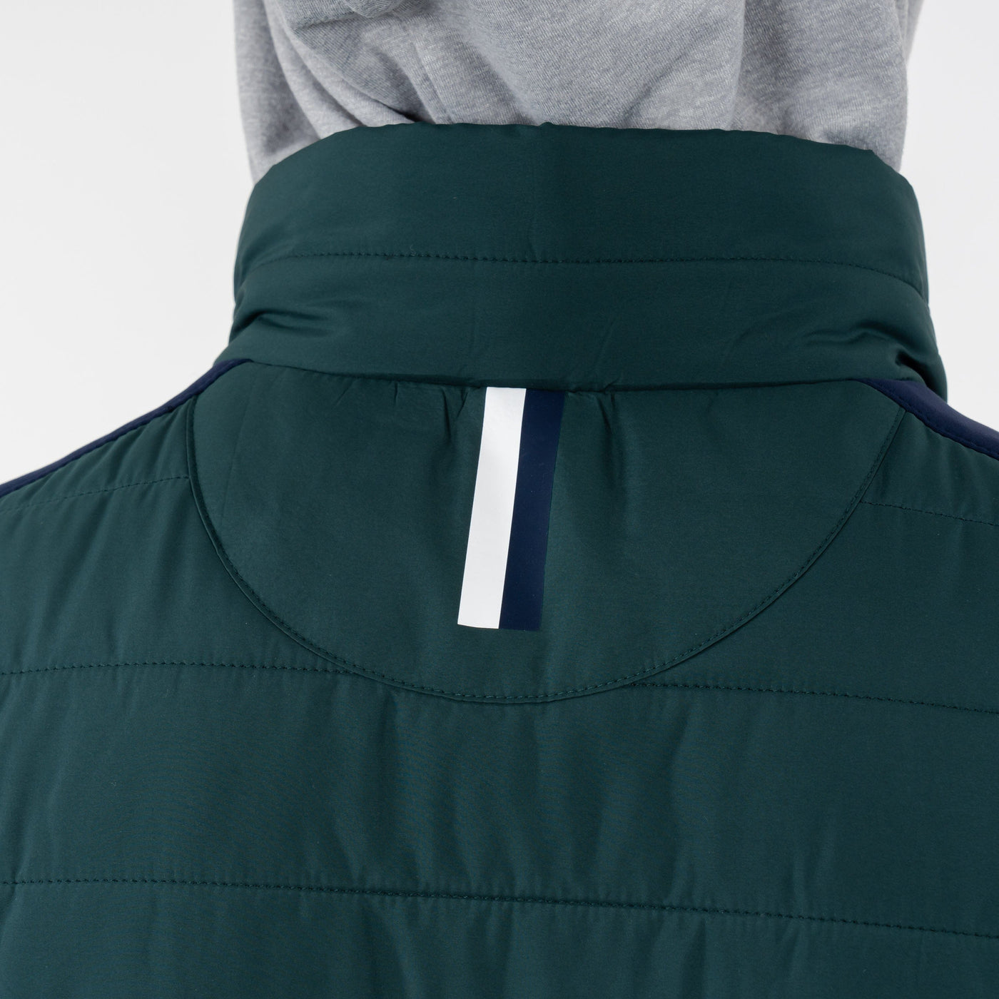 Fulton Performance Vest | The Triple Block - Ponderosa Green/Rust Orange/Fleet Navy