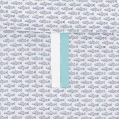 The Trout | Performance Polo | The Trout - White/Antigua Green