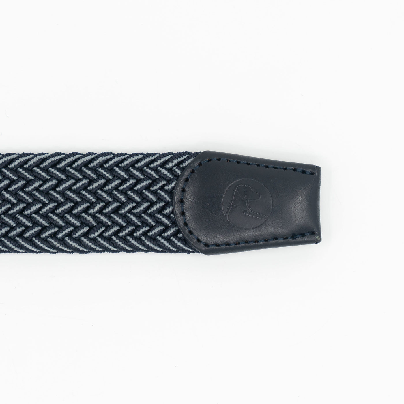 Flex Stretch Belt | The Two Color Weave - Fleet Navy/Thunder Grey