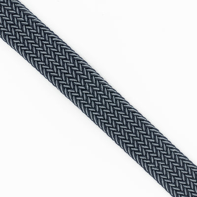 Flex Stretch Belt | The Two Color Weave - Fleet Navy/Thunder Grey